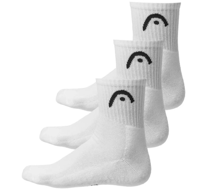 Чоловічі Шкарпетки Head ALL SPORTS TRAINING SHORT CREW 3P білий Чол 35-38 701229016-002 35-38