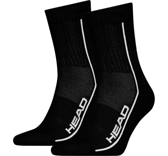 Чоловічі Шкарпетки Head ALL SPORTS PERFORMANCE SHORTCREW 2P чорний Чол 43-46 701229021-001 43-46