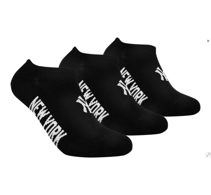 Шкарпетки New York Yankees Sneaker 3-pack 43-46 black 15100004-1002
