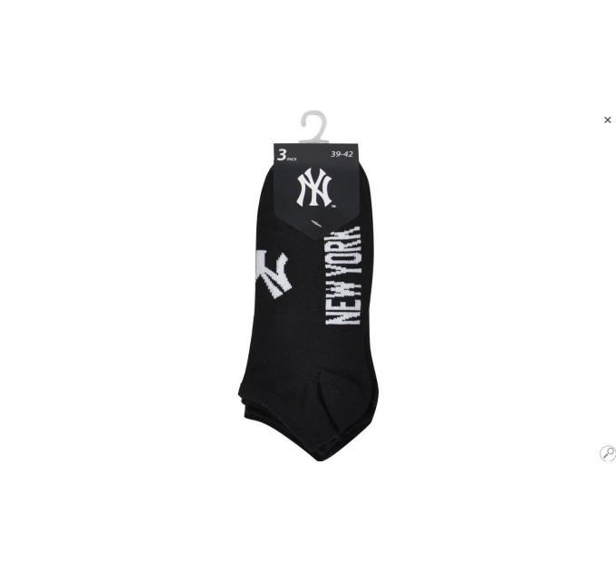 Шкарпетки New York Yankees Sneaker 3-pack 43-46 black 15100004-1002
