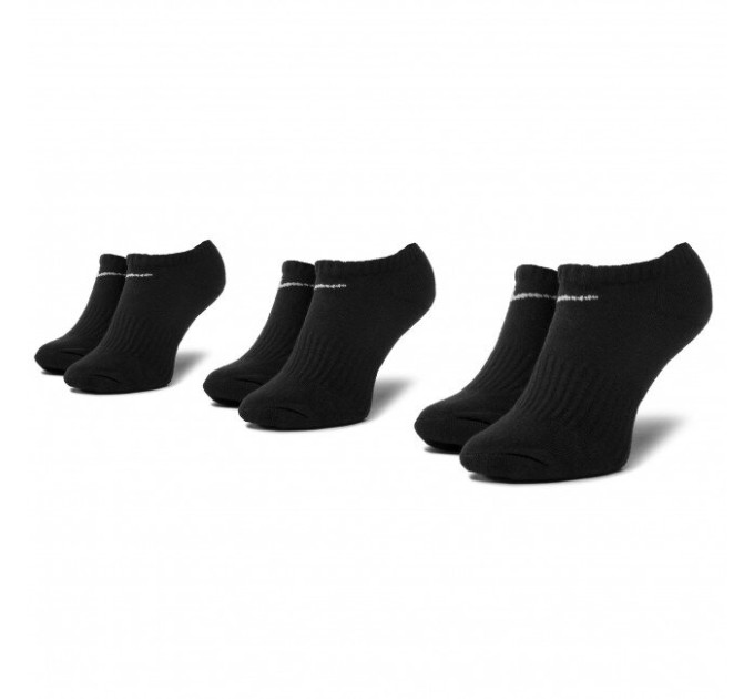 Шкарпетки Nike Everyday Cushion No Show 3-pack 34-38 black SX7673-010