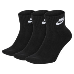 Шкарпетки Nike Everyday Esentials Ankle 3-pack 34-38 black SK0110-010