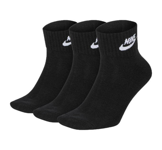 Шкарпетки Nike Everyday Esentials Ankle 3-pack 34-38 black SK0110-010