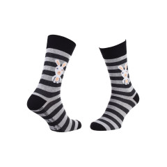 Шкарпетки Rabbids Invasion Rabbits And Stripes 1-pack Сірий 39-42 (93153261-3)