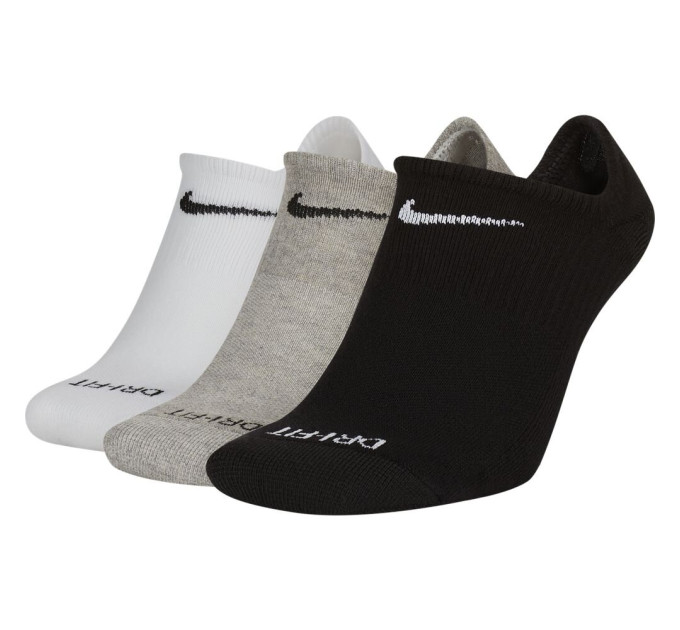 Шкарпетки Nike Everyday Plus Cushioned No Show 3-pack 34-38 black/white/gray SX7840-911