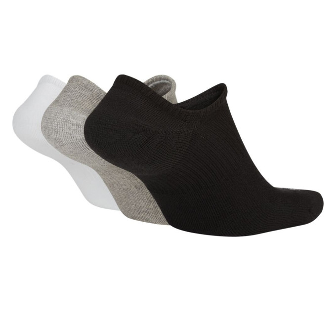Шкарпетки Nike Everyday Plus Cushioned No Show 3-pack 34-38 black/white/gray SX7840-911