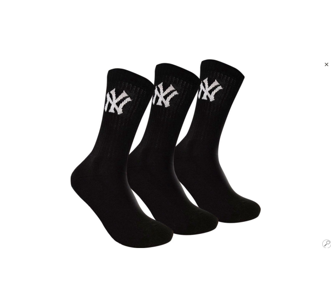 Шкарпетки New York Yankees Crew 3-pack 35-38 black 15100002-1002