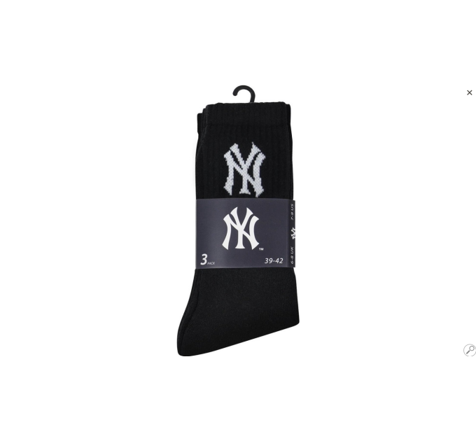 Шкарпетки New York Yankees Crew 3-pack 35-38 black 15100002-1002