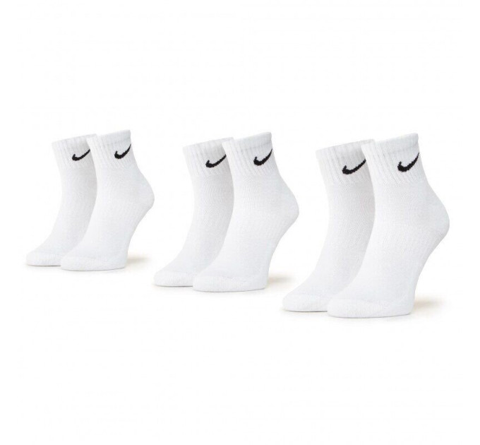 Шкарпетки Nike Everyday Lightweight Ankle 3-pack 46-50 white SX7677-100