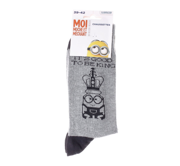 Шкарпетки Minions Minion Crown 1-pack 39-42 dark gray 93154967-8