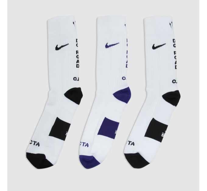 Чоловічі Шкарпетки Nike S R SOX CRW 3PR NOCTA LART Білий 42-46 (7dFV3806-900 42-46)