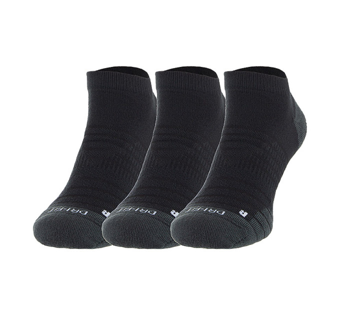 Чоловічі Шкарпетки Nike U NK ED MAX CUSH NS 3PR 144 Чорний Сірий 42-46 (7dSX6964-010 42-46)