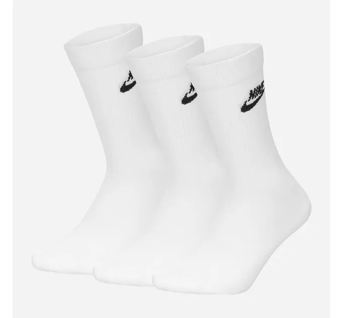 Набір шкарпеток Nike Everyday Essential Білий 3 пари (38-42) M (DX5025-100)
