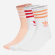 Шкарпетки Adidas CREW SOCK 3STR білий, рожевий, червоний (37-39) JI9472 37-39