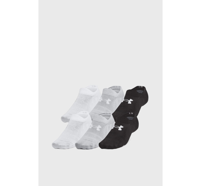 Шкарпетки UA Unisex Essential 6pk ULT Чорний S (1386240-002 S)