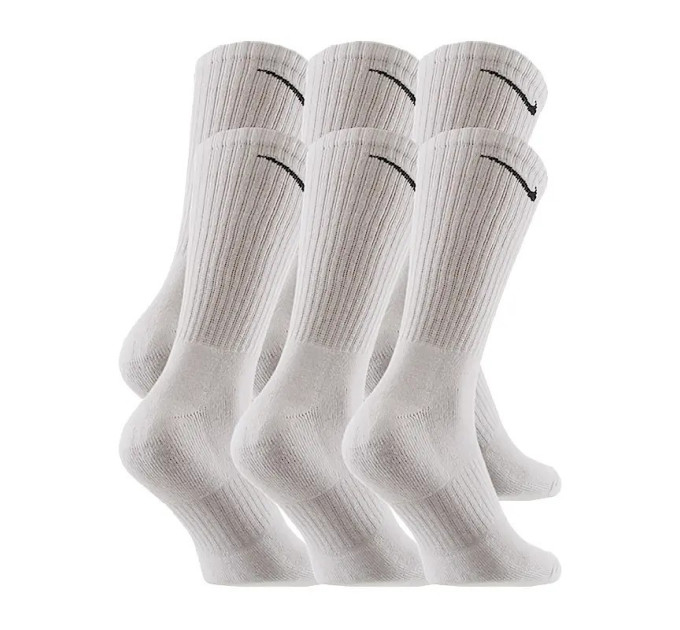 Чоловічі Шкарпетки Nike U NK ED PLS CSH CRW 6PR - 132 білий Чол 46-50 SX6897-100 46-50