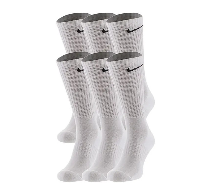 Чоловічі Шкарпетки Nike U NK ED PLS CSH CRW 6PR - 132 білий Чол 46-50 SX6897-100 46-50