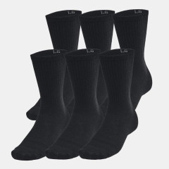 Чоловічі Шкарпетки UA Essential 6pk Crew Чорний L (1387058-001 L)