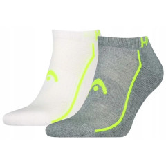 Чоловічі Шкарпетки Head ALL SPORTS PERFORMANCE SNEAKER 2P сірий, білий Чол 39-42 701229023-004 39-42