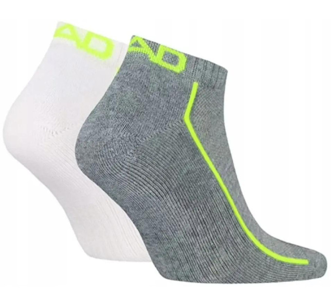 Чоловічі Шкарпетки Head ALL SPORTS PERFORMANCE SNEAKER 2P сірий, білий Чол 39-42 701229023-004 39-42