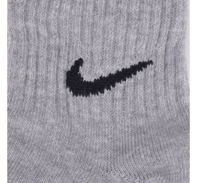 Шкарпетки Nike Everyday Lightweight Ankle 3-pack 46-50 black/gray/white SX7677-901