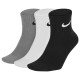 Шкарпетки Nike Everyday Lightweight Ankle 3-pack 46-50 black/gray/white SX7677-901