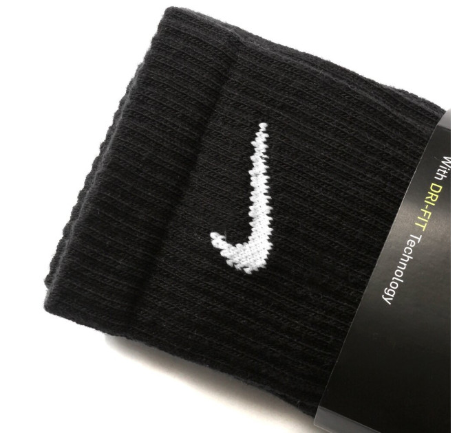 Шкарпетки Nike Everyday Cushion Crew 3-pack black — SX7664-010