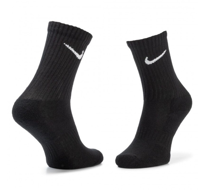 Шкарпетки Nike Everyday Cushion Crew 3-pack black — SX7664-010