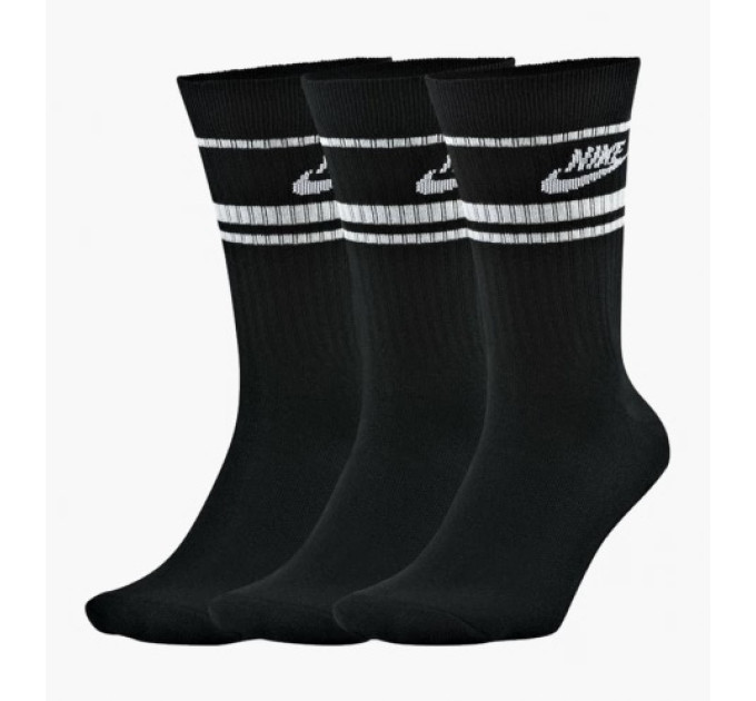 Шкарпетки Nike Sportswear Essential Crew 3-pack 34-38 black CQ0301-010 Шкарпетки Nike Sportswear Essential Crew 3-pack 34-38 black CQ0301-010
