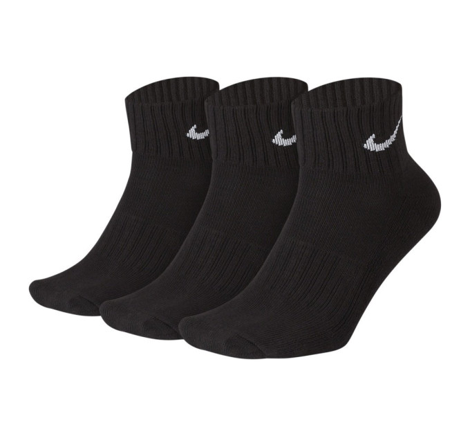 Шкарпетки Nike Value Cush Ankle 3-pack 34-38 black SX4926-001