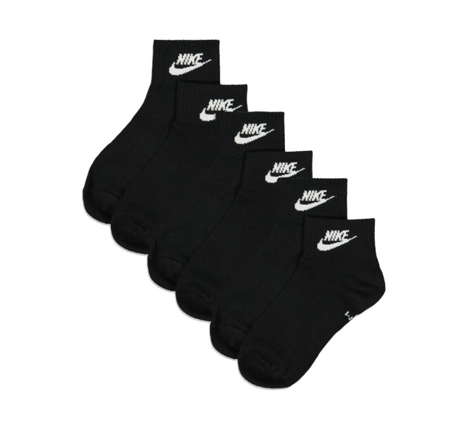 Шкарпетки Nike Everyday Esentials Ankle 3-pack 38-42 black SK0110-010