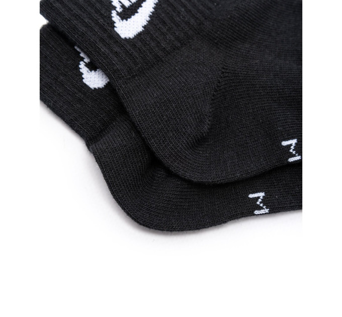 Шкарпетки Nike Everyday Esentials Ankle 3-pack 38-42 black SK0110-010