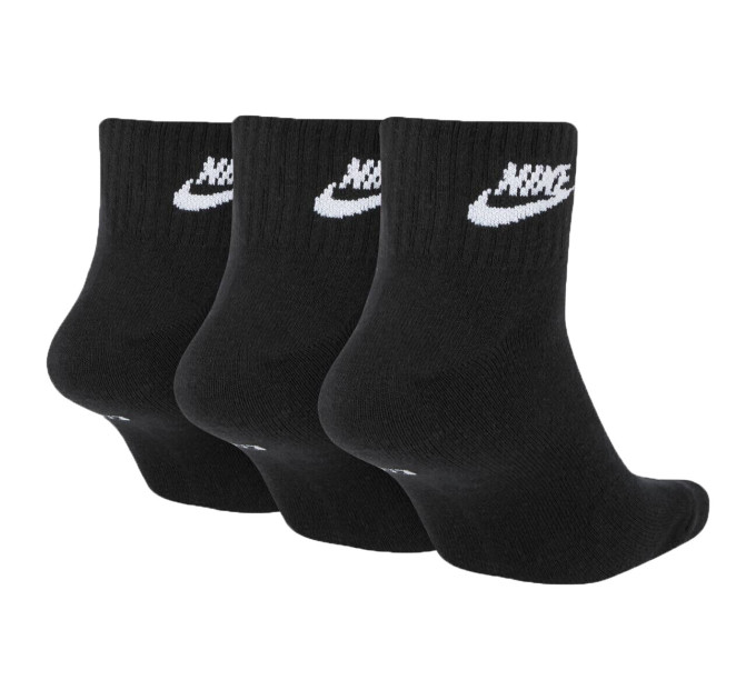 Шкарпетки Nike Everyday Esentials Ankle 3-pack 38-42 black SK0110-010