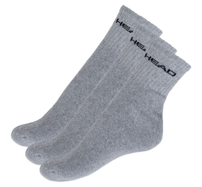 Шкарпетки Head Short Crew Unisex 3-pack 35-38 gray 771026001-400