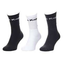 Шкарпетки Kappa Socks Logo Saboya 3-pack 43-46 black/white 304MT00-909
