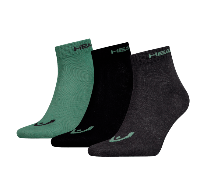 Шкарпетки Head Quarter Unisex 3-pack 35-38 green/black/gray 761011001-164