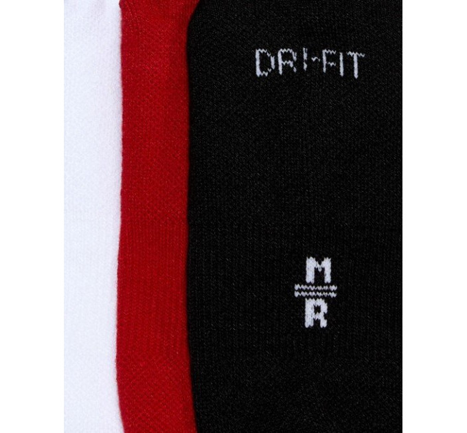 Шкарпетки Jordan Jumpman Everyday Max No Show 3-pack 43-46 black/white/red SX5546-011