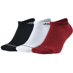 Шкарпетки Jordan Jumpman Everyday Max No Show 3-pack 43-46 black/white/red SX5546-011