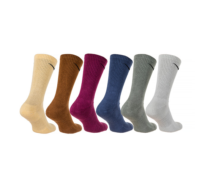 Чоловічі Шкарпетки Nike U NK ED PLS CSH CRW 6PR - 132 Різнокольоровий 34-38 (7dSX6897-905 34-38)