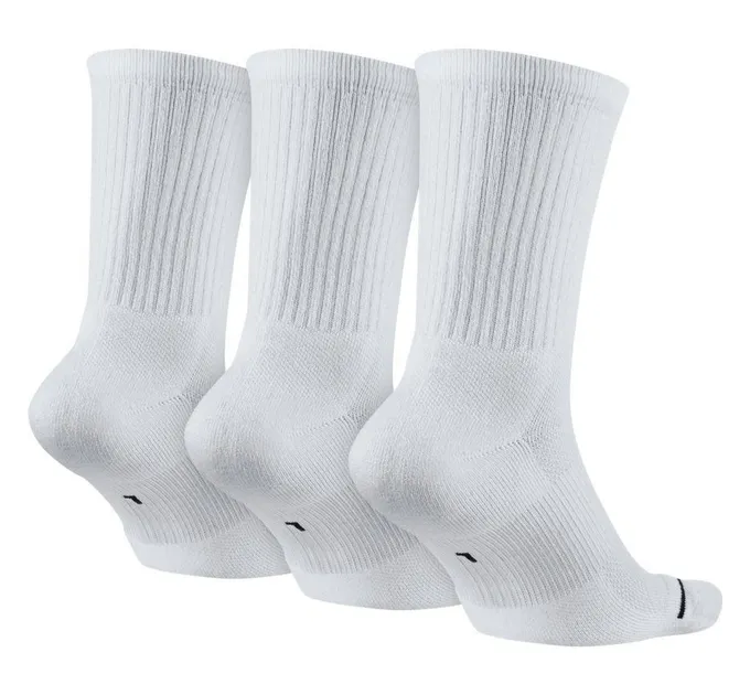 Чоловічі Шкарпетки Nike U J ED CUSH POLY CREW 3PR 144 Білий 42-46 (DX9632-100 42-46)