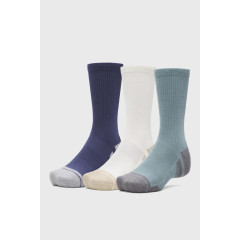 Чоловічі Шкарпетки UA Performance Tech 3pk Crew синій, бежевий, бірюзовий Унісекс MD 1379512-587 MD