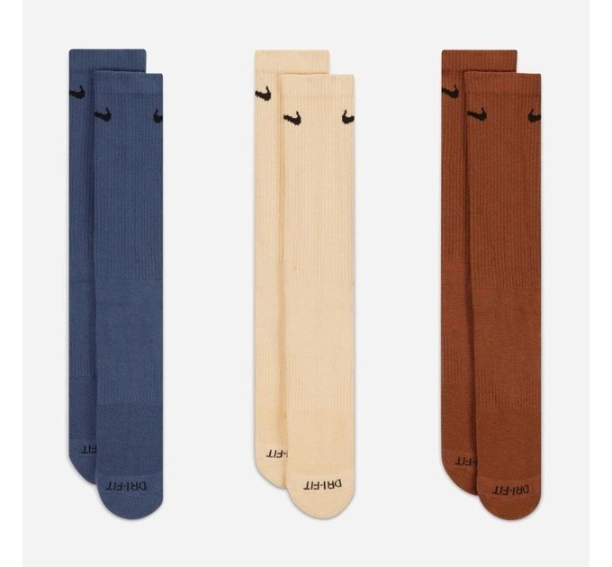 Шкарпетки Nike U NK EVERYDAY PLUS CUSH CREW синій, коричневий, бежевий Уні 38-42 SX6888-962 38-42 Шкарпетки Nike U NK EVERYDAY PLUS CUSH CREW синій, коричневий, бежевий Уні 38-42 SX6888-962 38-42
