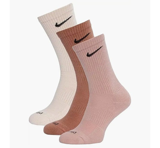 Чоловічі Шкарпетки Jordan U NK EVERYDAY PLUS CUSH CREW бежевий, коричневий Чол 42-46 SX6888-914 42-46