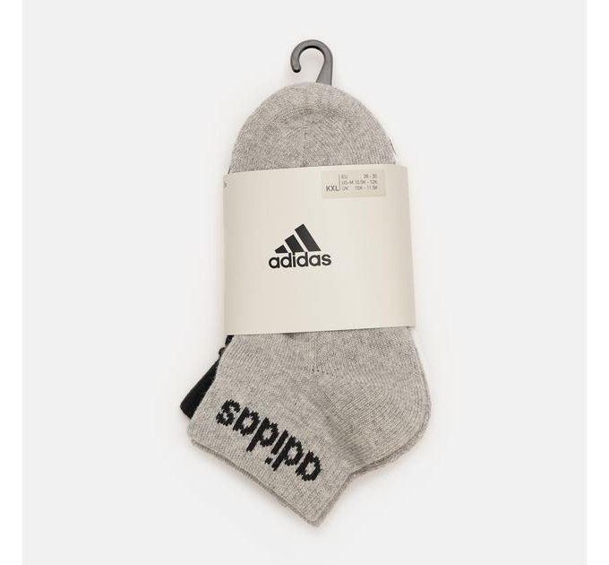 Шкарпетки Adidas C LIN ANKLE 3P білий, чорний, сірий Уні S (37-39) IC1304 S