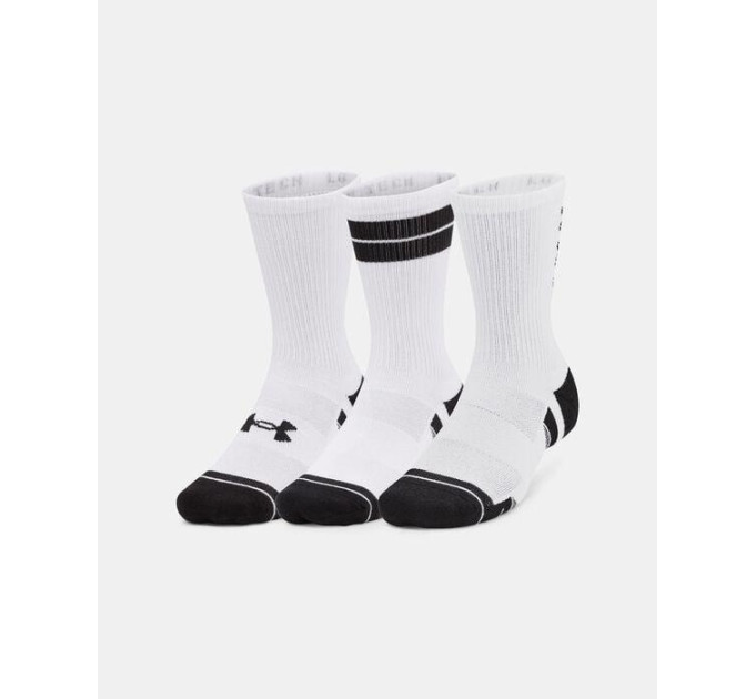 Шкарпетки UA Perf Tech Nov 3pk Crew Білий XL (1379515-101 XL)