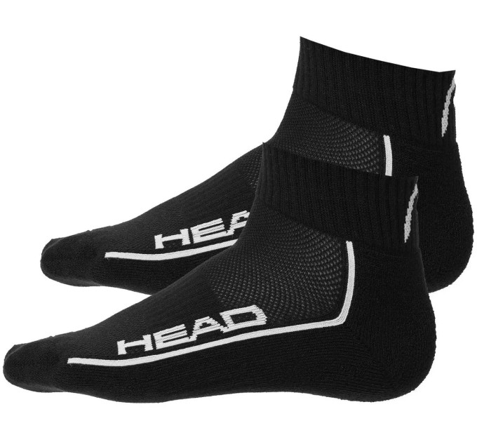 Чоловічі Шкарпетки Head ALL SPORTS PERFORMANCE QUARTER 2P чорний Чол 43-46 701229022-001 43-46