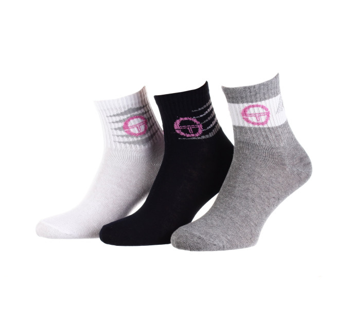 Шкарпетки Sergio Tacchini 3-pack 36-41 white/gray/black 13891762-2