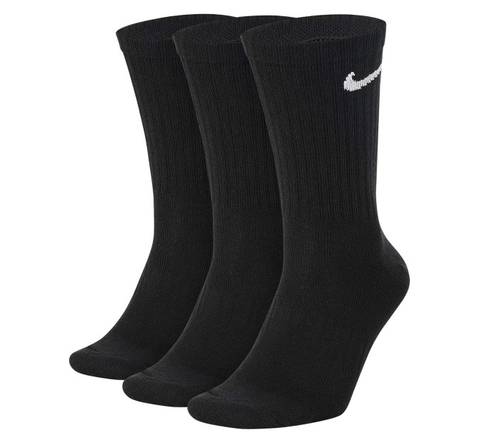 Шкарпетки Nike Everyday Lightweight Crew 3-pack black — SX7676-010