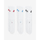Шкарпетки Nike Nsw Everyday Essential Cr 3-pack 34-38 white/multicolor DX5025-911