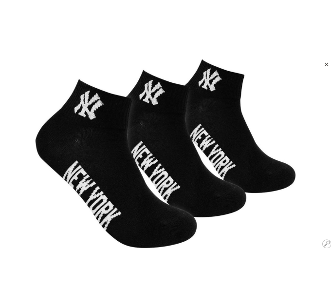 Шкарпетки New York Yankees Quarter 3-pack 43-46 black 15100003-1002